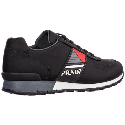 prada men's sneakers black